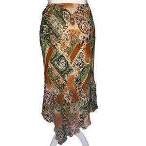 Vintage Paisley Skirt Whimsy Boho 90’s